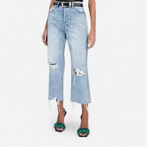 Pistola Light Blue Distressed Ankle Jeans